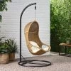 Ripley Outdoor Wicker Hanging Chair With Stand - Light Brown/Beige - Christopher Knight Home -Outdoor Furniture Store GUEST a5e9ebc2 76a0 42f2 b398 2aadb1748cb7