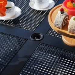 5pc Outdoor Dining Set With 37" Table & 4 Swivel Arm Chairs - Captiva Designs -Outdoor Furniture Store GUEST a5f5b4e0 c561 4c74 912d 06b279b8d50c