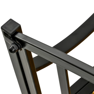 Outsunny 50" Garden Bench, Patio Loveseat With Antique Backrest, Wood Seat And Steel Frame For Backyard Or Porch 6 Outsunny 50" Garden Bench, Patio Loveseat With Antique Backrest, Wood Seat And Steel Frame For Backyard Or Porch - Image 4