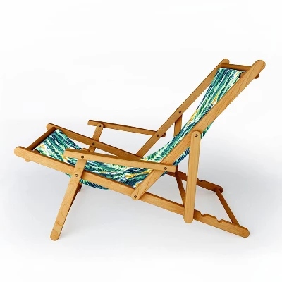 Marta Barragan Camarasa Tropical Leaf On Ornamental Pattern Sling Chair - Deny Designs 3 Marta Barragan Camarasa Tropical Leaf On Ornamental Pattern Sling Chair - Deny Designs