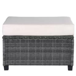 8pc Wicker Patio Conversation Set With Cushions - Beige - GODEER -Outdoor Furniture Store GUEST a7622228 3c09 42ed ae2e f60ac6207c77