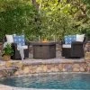 Avondale 3pc All-Weather Wicker Patio Chair Set W/ Fire Pit - Dark Brown - Christopher Knight Home 2 Avondale 3pc All-Weather Wicker Patio Chair Set W/ Fire Pit - Dark Brown - Christopher Knight Home -Outdoor Furniture Store GUEST a76c968f 430e 4e41 812f dc08b486ecc8