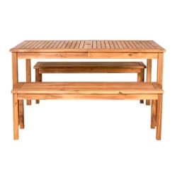 3pc Acacia Wood Simple Patio Dining Set - Saracina Home 11 3pc Acacia Wood Simple Patio Dining Set - Saracina Home -Outdoor Furniture Store GUEST a7cad3eb 88a7 43a9 b083 1e4637b6fdd0