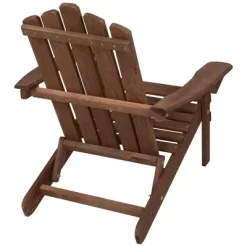 Northlight 36" Brown Classic Folding Wooden Adirondack Chair -Outdoor Furniture Store GUEST a860ac28 47a6 41bb b59d 967079f2e3e8