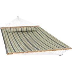 Sunnydaze Decor Sunnydaze 2-Person Quilted Printed Fabric Spreader Bar Hammock/Pillow With S Hooks And Hanging Chains - 450 Lb Weight Capacity -Outdoor Furniture Store GUEST a8aa40e3 a496 426e a7c7 4f56a0a38d7e