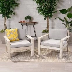 Santa Ana 2pk Acacia Club Accent Chairs Brushed Light Gray - Christopher Knight Home 16 Santa Ana 2pk Acacia Club Accent Chairs Brushed Light Gray - Christopher Knight Home -Outdoor Furniture Store GUEST a8f524dd c797 41ac a264 414e0261a950