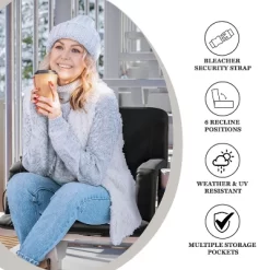 Flash Furniture Extra Wide Foldable Reclining Heated Stadium Chair With Backpack Straps - Black -Outdoor Furniture Store GUEST a9d73e0e fe67 42ed 8b6b 4aa4ab10a2a6 1