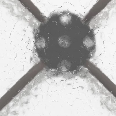 Flash Furniture Bellamy 31.5'' Round Tempered Glass Metal Table 4 Flash Furniture Bellamy 31.5'' Round Tempered Glass Metal Table - Image 2