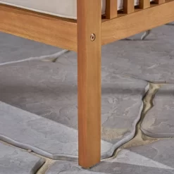 Carolina Acacia Wood Patio Sofa Teak - Christopher Knight Home -Outdoor Furniture Store GUEST aad45312 7d8b 4c45 8149 02634213fe05