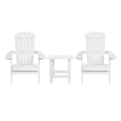 Emma And Oliver Set Of 2 Indoor/Outdoor Folding Adirondack Chairs With Side Table -Outdoor Furniture Store GUEST aae13732 8702 4c4f 9a5f eb0ba94272da