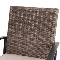 5pc Outdoor Bar Set With Cushions & Square Metal Table With Umbrella Hole - Captiva Designs -Outdoor Furniture Store GUEST ac355fd8 55ad 40a3 8f7a 0f4efa88e635