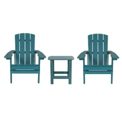 Emma And Oliver Three Piece Hammond Adirondack Style Conversation Set With Two Chairs And Matching Side Table For Indoor And Outdoor Use 36 Emma And Oliver Three Piece Hammond Adirondack Style Conversation Set With Two Chairs And Matching Side Table For Indoor And Outdoor Use -Outdoor Furniture Store GUEST ad055f7e b3bb 41d9 aa37 412ac4c181d7