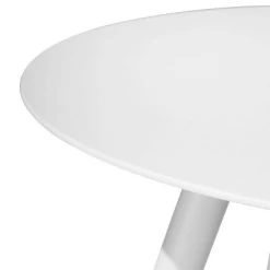 Aluminum Outdoor Round Side Table With Adjustable Feet White - Crestlive Products -Outdoor Furniture Store GUEST ad9e33b7 ab36 455d 8577 713375967eef