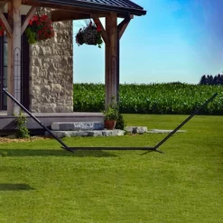 Vivere 15ft 3-Beam Steel Hammock Stand -Outdoor Furniture Store GUEST aeba3055 a549 47b8 9dcb 3b33b9a2ea2d