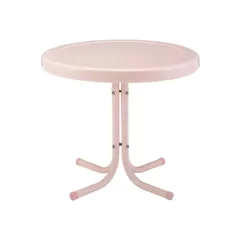 Crosley Griffith Outdoor Side Table Pastel Pink Gloss -Outdoor Furniture Store GUEST aedc8a78 b475 45c0 a4d1 af81fb6390f9
