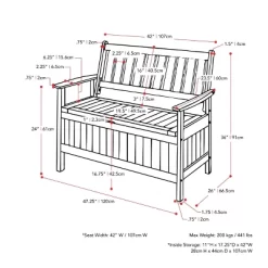 Outdoor Storage Bench - Natural - CorLiving -Outdoor Furniture Store GUEST af20ca27 792c 4460 bf74 a792884542aa