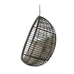 Layla Indoor/Outdoor Hanging Basket Chair - Brown/Khaki - Christopher Knight Home 6 Layla Indoor/Outdoor Hanging Basket Chair - Brown/Khaki - Christopher Knight Home -Outdoor Furniture Store GUEST afad57c5 ff7d 4a3a bf43 3de0574b51f6
