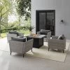 Richland 5pc Outdoor Wicker Conversation Set With Fire Table - Crosley -Outdoor Furniture Store GUEST afcf33e0 67bd 4172 a891 b753271104ec