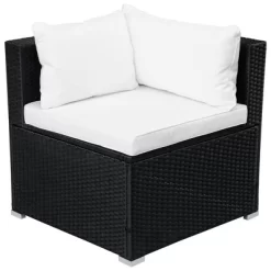 9pc Wicker Patio Set With Cushions - Black/Beige - GODEER -Outdoor Furniture Store GUEST b0ffe6fb f4d2 48e4 aedf 8dbbf8c4b602