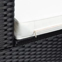 9pc Wicker Patio Set With Cushions - Black/Beige - GODEER -Outdoor Furniture Store GUEST b1cebd74 4d94 42cd ad4f 9ba949588e45