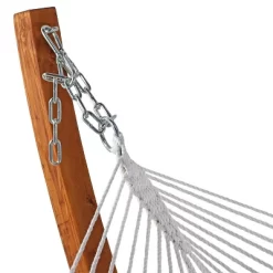 Sunnydaze Decor Sunnydaze Quilted Double Fabric 2-Person Hammock With Curved Arc Wood Stand -Outdoor Furniture Store GUEST b243c943 f638 4f01 ba1e 92d090fd6c73