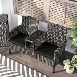 2pc Maksville Aluminum Patio Loveseat & Trash Can - MiBasics -Outdoor Furniture Store GUEST b2f5ee04 eaf4 4a2c be2f 423d218b0047