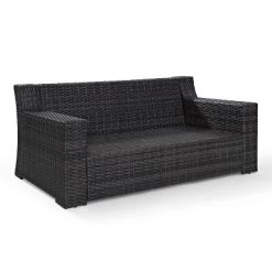 Beaufort Outdoor Wicker Loveseat - Mist - Crosley -Outdoor Furniture Store GUEST b32bd5e3 b09b 4cea a252 13089f773210