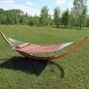 Sunnydaze Decor Sunnydaze Quilted Double Fabric 2-Person Hammock With Curved Arc Wood Stand 2 Sunnydaze Decor Sunnydaze Quilted Double Fabric 2-Person Hammock With Curved Arc Wood Stand -Outdoor Furniture Store GUEST b4040bc7 9b55 4fe3 81e0 8eabbae7fefd