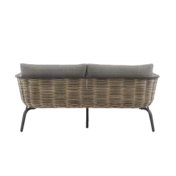 Ashby Loveseat - Gray/Black/Natural - Linon -Outdoor Furniture Store GUEST b4898d00 20db 4025 8c64 fae4fc832339