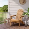 Yaheetech Folding Adirondack Chair Solid Wood Garden Chair Weather Resistant, Brown -Outdoor Furniture Store GUEST b4ed249b 83fc 4706 bcc3 90a2d0cca214