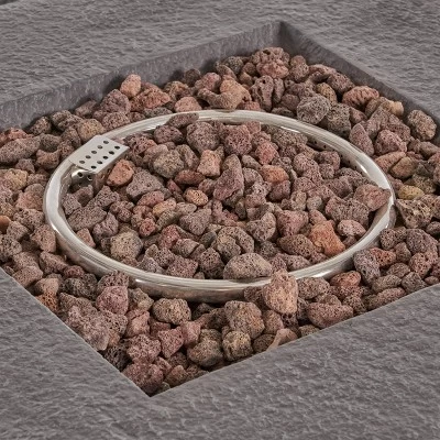 Kaula 5pc Faux Rattan Club Chair & Fire Pit Chat Set - Christopher Knight Home 7 Kaula 5pc Faux Rattan Club Chair & Fire Pit Chat Set - Christopher Knight Home - Image 5