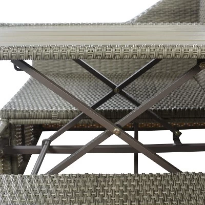 3-Piece Patio Wicker Sofa Set With Cushions, Pillows, Ottomans And Lift Top Coffee Table-ModernLuxe 10 3-Piece Patio Wicker Sofa Set With Cushions, Pillows, Ottomans And Lift Top Coffee Table-ModernLuxe - Image 8