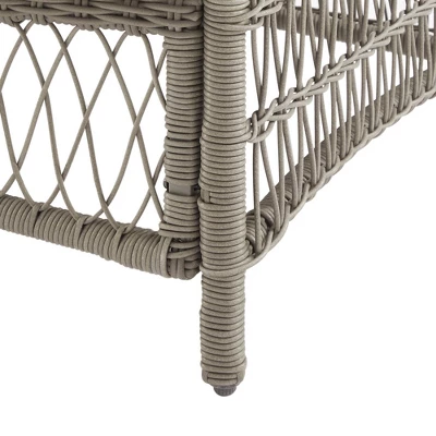 Thatcher Outdoor Steel Sofa Creme/Driftwood - Crosley 11 Thatcher Outdoor Steel Sofa Creme/Driftwood - Crosley - Image 9