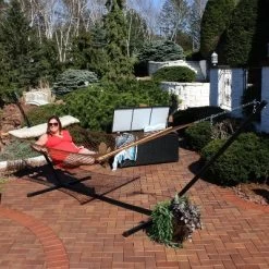 Sunnydaze Decor Sunnydaze Large Double Wide Two-Person Polyester Rope Hammock With Steel Stand - 400 Lb Weight Capacity/15' Stand - Brown -Outdoor Furniture Store GUEST b6ce052b 5231 4460 b6d8 b231c274b31e