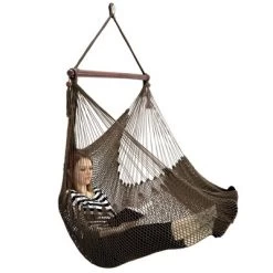 Sunnydaze Decor Sunnydaze Caribbean Style Extra Large Hanging Rope Hammock Chair Swing For Backyard And Patio -Outdoor Furniture Store GUEST b722a697 8751 4b39 b178 33f1584a299a