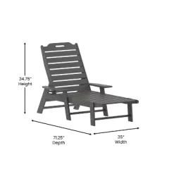 Flash Furniture Monterey Set Of 2 Adjustable Adirondack Loungers With Cup Holders- All-Weather Indoor/Outdoor HDPE Lounge Chairs -Outdoor Furniture Store GUEST b81f547a 4fc2 4262 bc25 6f3c94935625