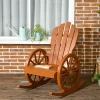 Outsunny Adirondack Rocking Chair With Slatted Design And Oversize Back For Porch, Poolside, Or Garden Lounging, Teak -Outdoor Furniture Store GUEST b8269e65 2e6c 4fbc a260 3b6a3f6b7b6b