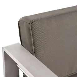 Cape Coral 5pc Aluminum And MGO Seating Set With Fire Table Khaki/Light Gray - Christopher Knight Home -Outdoor Furniture Store GUEST b832f58a af91 41b0 b138 f727a629a595