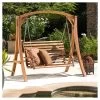 Tulip Larch Wood Patio Swinging Loveseat - Natural - Christopher Knight Home 2 Tulip Larch Wood Patio Swinging Loveseat - Natural - Christopher Knight Home -Outdoor Furniture Store GUEST b87e2de2 fcbf 4b89 96fc d89fc6a9099c