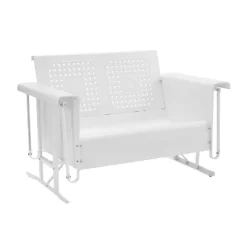 Bates Outdoor Loveseat Glider - White - Crosley -Outdoor Furniture Store GUEST b8902be1 01ae 4e56 9654 d88e5cc4c6ff