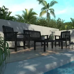 4pc Lehigh Garden Adirondack Conversation Patio Set - Highwood