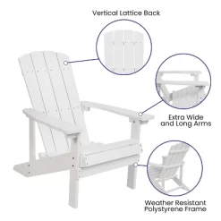 Merrick Lane Set Of 2 All-Weather Adirondack Patio Chairs With Matching Side Table -Outdoor Furniture Store GUEST b9c2f0b5 5434 442b a8ca befa9e694382 2