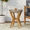 Yukon Patio Side Table - Teak/Light Gray - Christopher Knight Home -Outdoor Furniture Store GUEST b9dc3eb0 284f 4f43 8040 b37ffe1ec551