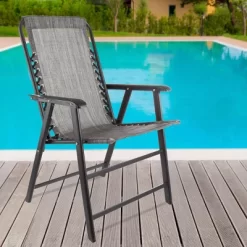 Pure Garden Folding Lounge Chairs – Portable Camping Or Lawn Chairs, Gray, Set Of 2 -Outdoor Furniture Store GUEST ba072f40 4b2e 4f47 a0c7 30afd98eea9d