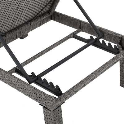 Puerta 17pc Wicker Patio Set - Dark Gray - Christopher Knight Home 7 Puerta 17pc Wicker Patio Set - Dark Gray - Christopher Knight Home - Image 5