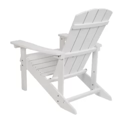 Merrick Lane Set Of 4 All-Weather Poly Resin Wood Adirondack Chairs In White -Outdoor Furniture Store GUEST bab5623e 14a8 44f3 bf23 e032593f9720