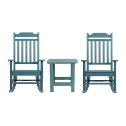 Emma And Oliver Set Of 2 Indoor/Outdoor Poly Resin Rocking Chairs With Side Table 30 Emma And Oliver Set Of 2 Indoor/Outdoor Poly Resin Rocking Chairs With Side Table -Outdoor Furniture Store GUEST bb5097cc a2f5 4eee 9db5 5060c54d7329