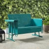 Bates Outdoor Loveseat Glider - Turquoise Gloss - Crosley -Outdoor Furniture Store GUEST bbaf8700 4c92 4295 b6ad db42c08be199
