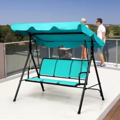 Costway 3 Person Patio Swing Canopy Yard Furniture -Outdoor Furniture Store GUEST bcc2dd17 bd15 404c 874c 702052ad8425