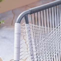 Milan 2pk Steel Club Chairs - Gray/White - Christopher Knight Home -Outdoor Furniture Store GUEST bd03c387 75c3 469c b869 074769a0780f